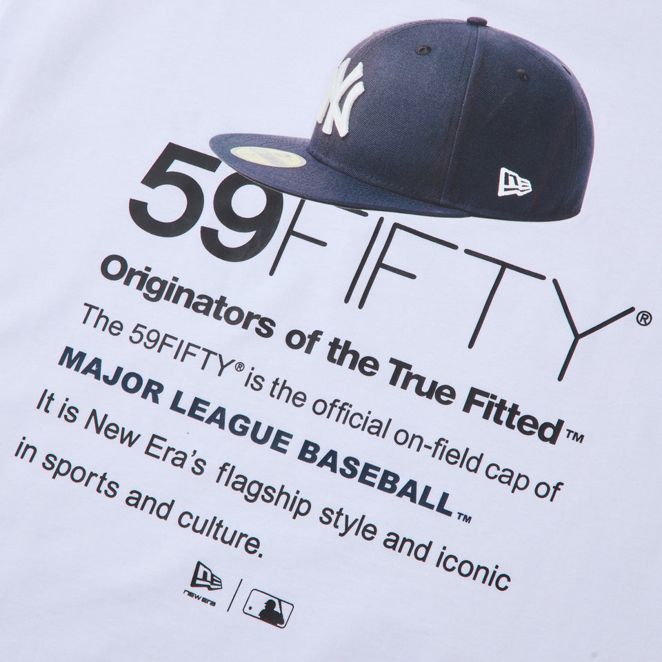 半袖 オーバーサイズド コットン Tシャツ Cap Photo ニューヨーク・ヤンキース ホワイト | NEW ERA ニューエラ公式オンラインストア