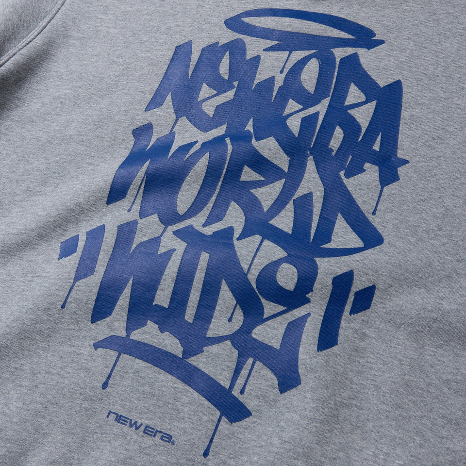 オーバーサイズド スウェット プルオーバー フーディー Tagging Logo ヘザーグレー | NEW ERA ニューエラ公式オンラインストア