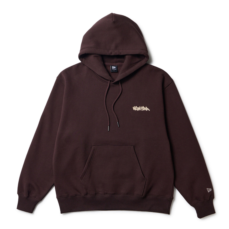 オーバーサイズド スウェット プルオーバー フーディー Tagging Logo バーントウッド | NEW ERA ニューエラ公式オンラインストア