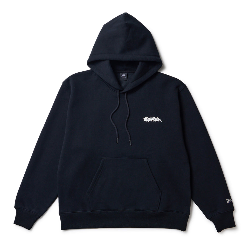 オーバーサイズド スウェット プルオーバー フーディー Tagging Logo ブラック | NEW ERA ニューエラ公式オンラインストア