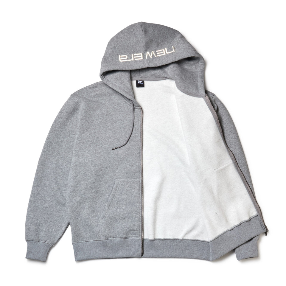オーバーサイズド スウェット　フルジップ フーディー ヘザーグレー | NEW ERA ニューエラ公式オンラインストア