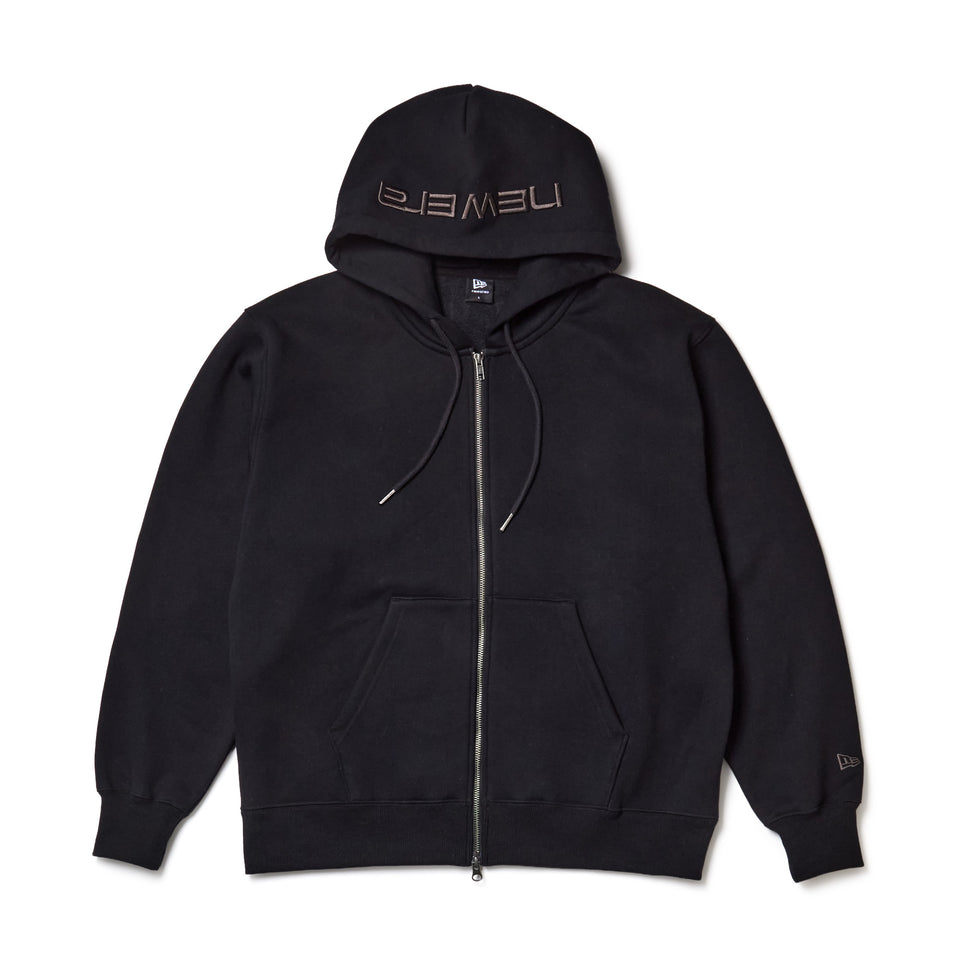 オーバーサイズド スウェット　フルジップ フーディー ブラック | NEW ERA ニューエラ公式オンラインストア