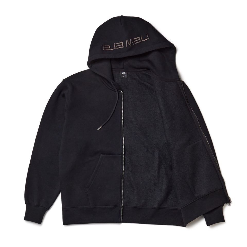 オーバーサイズド スウェット　フルジップ フーディー ブラック | NEW ERA ニューエラ公式オンラインストア