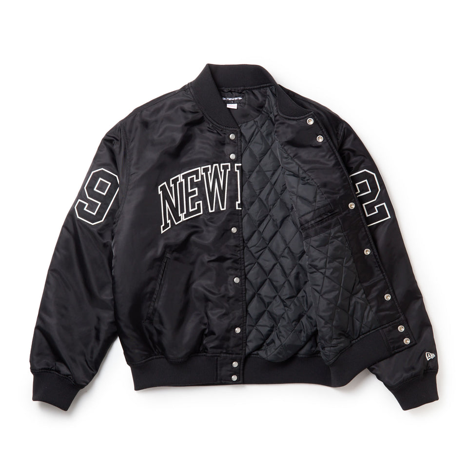ナイロン バーシティジャケット NEW ERA ブラック | NEW ERA ニューエラ公式オンラインストア