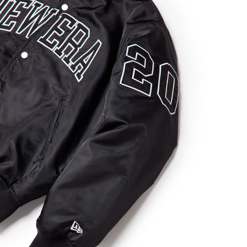 ナイロン バーシティジャケット NEW ERA ブラック | NEW ERA ニューエラ公式オンラインストア
