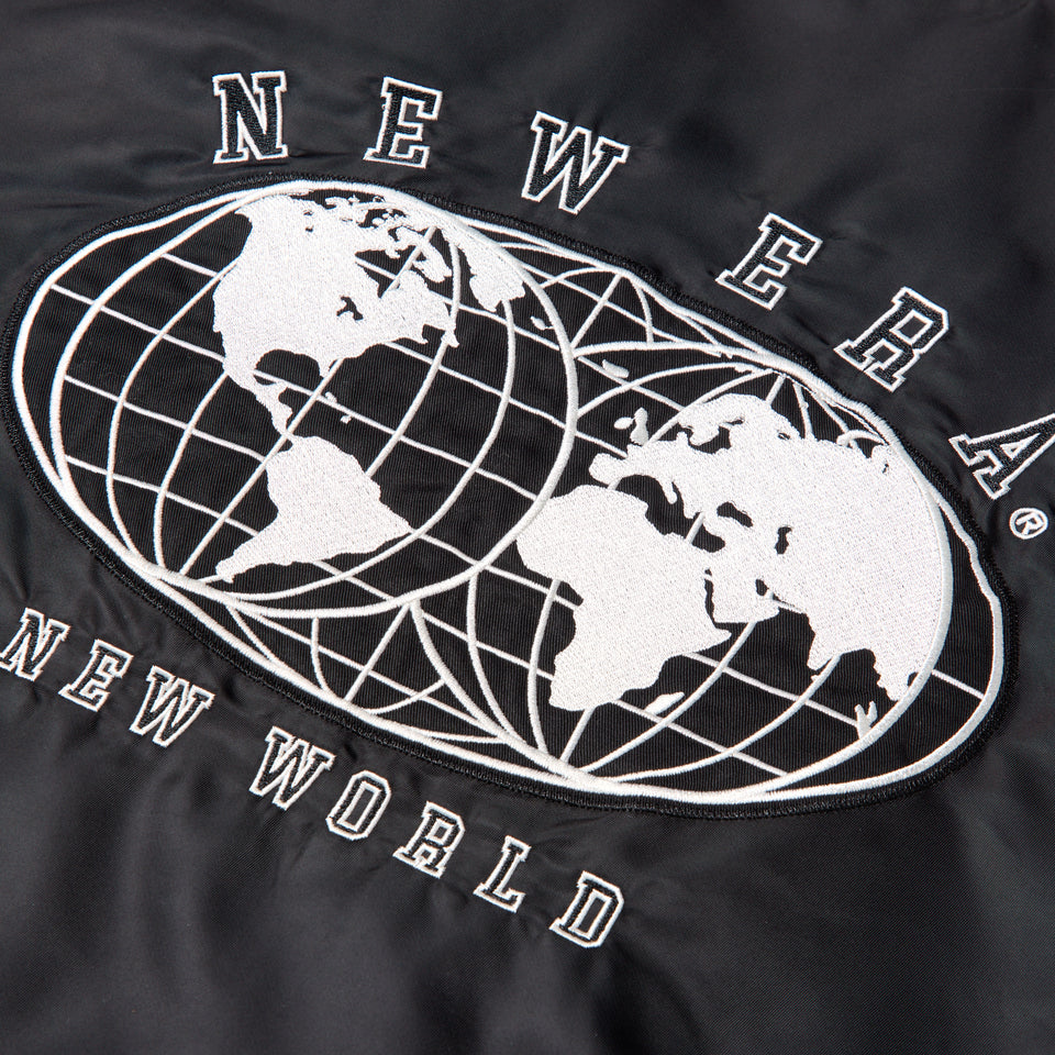 ナイロン バーシティジャケット NEW ERA ブラック | NEW ERA ニューエラ公式オンラインストア