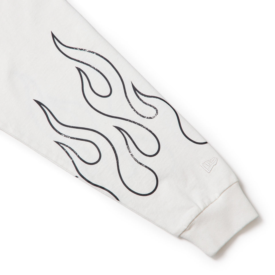 長袖 ウォッシュド コットン Tシャツ The Flame オフホワイト | NEW ERA ニューエラ公式オンラインストア