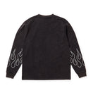 長袖 ウォッシュド コットン Tシャツ The Flame ブラック | NEW ERA ニューエラ公式オンラインストア