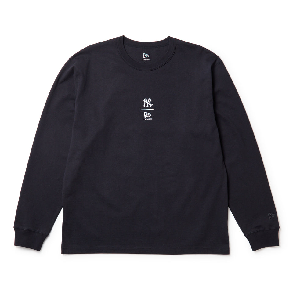 長袖 ウォッシュド コットン Tシャツ ニューヨーク・ヤンキース　ネイビー | NEW ERA ニューエラ公式オンラインストア