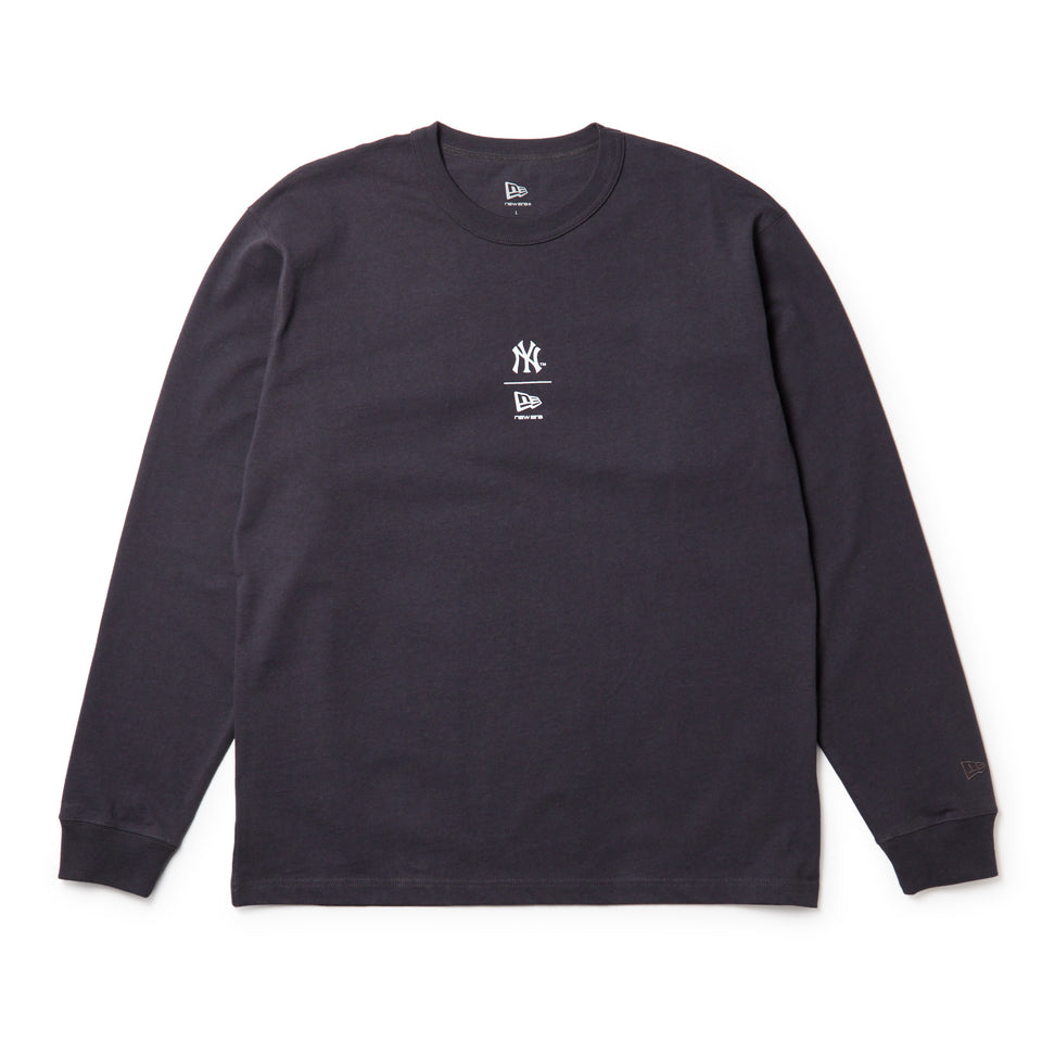 長袖 ウォッシュド コットン Tシャツ ニューヨーク・ヤンキース　グラファイト | NEW ERA ニューエラ公式オンラインストア