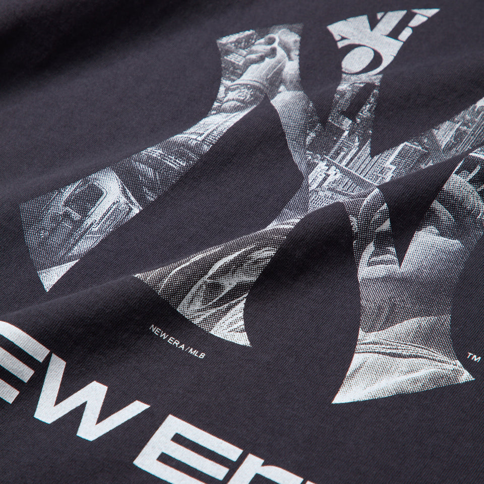長袖 ウォッシュド コットン Tシャツ ニューヨーク・ヤンキース　グラファイト | NEW ERA ニューエラ公式オンラインストア