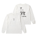 長袖 ウォッシュド コットン Tシャツ ロサンゼルス・ドジャース　オフホワイト
