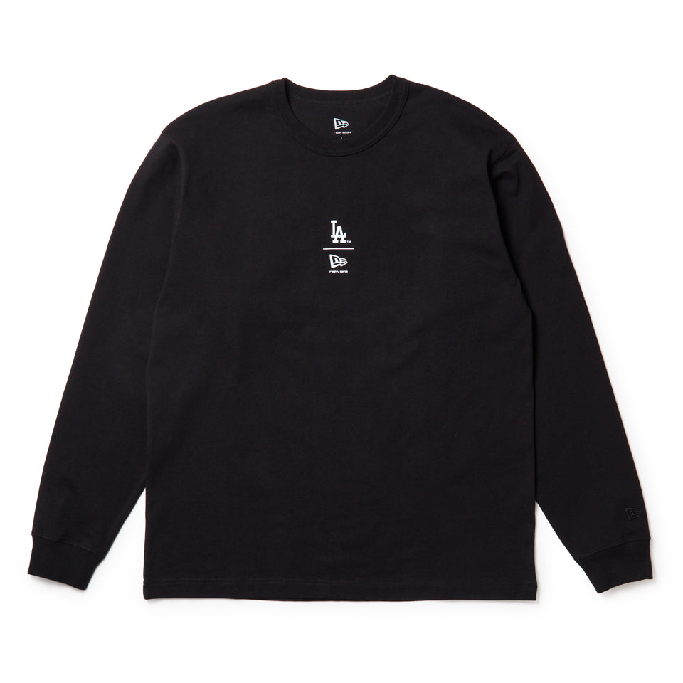 長袖 ウォッシュド コットン Tシャツ ロサンゼルス・ドジャース　ブラック | NEW ERA ニューエラ公式オンラインストア