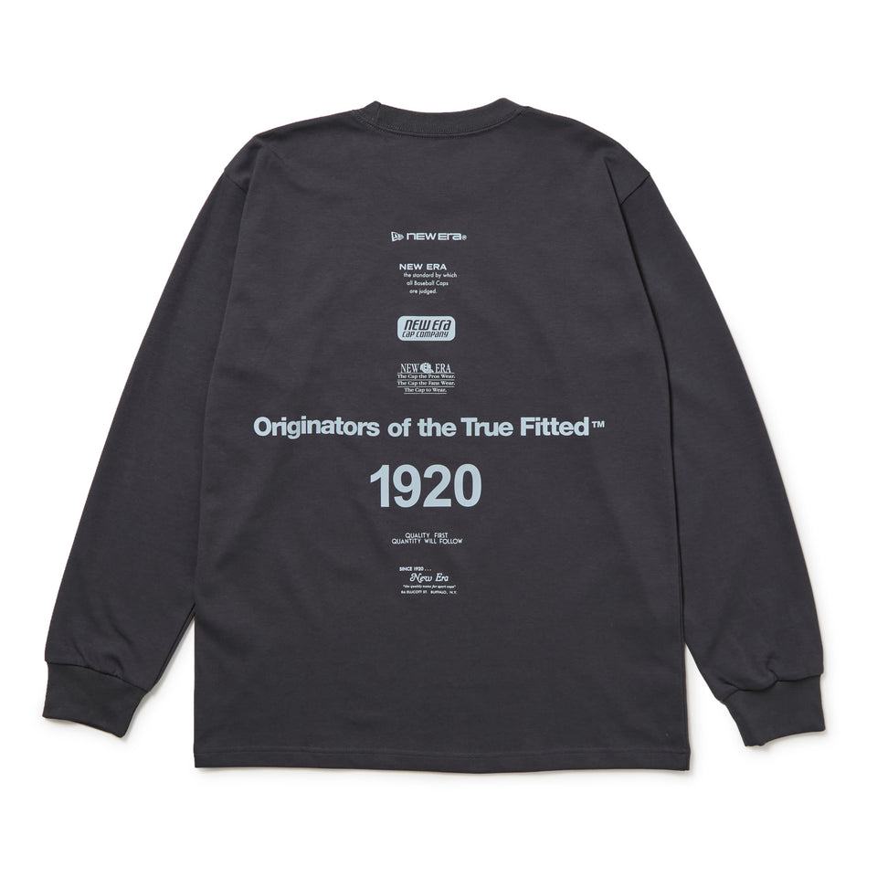 長袖 パフォーマンス Tシャツ Archive Logo グラファイト | NEW ERA ニューエラ公式オンラインストア
