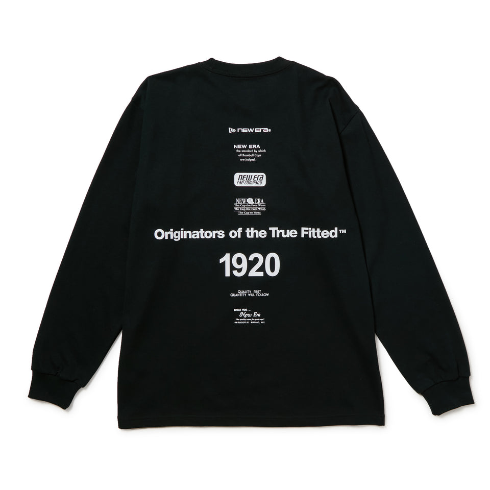 長袖 パフォーマンス Tシャツ Archive Logo ブラック | NEW ERA ニューエラ公式オンラインストア