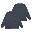 長袖 オーバーサイズド ガーメントダイ コットン Tシャツ NEW ERA 1920 ネイビー