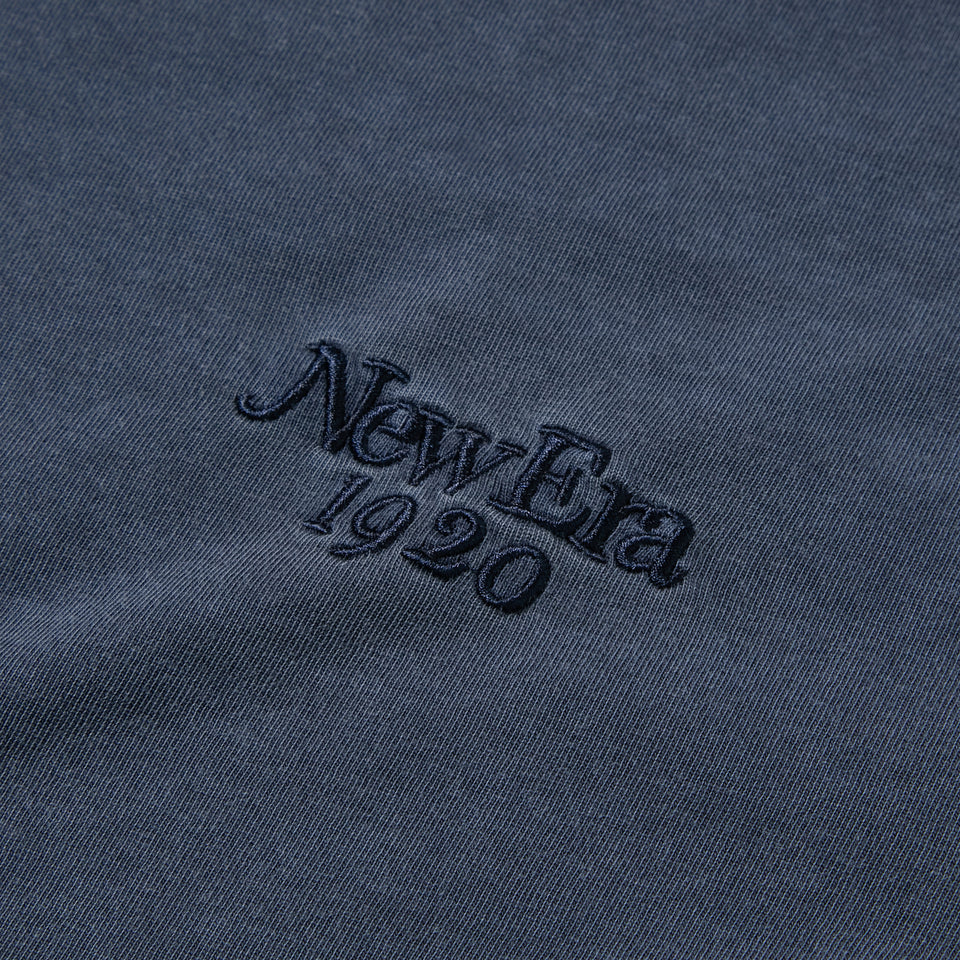 長袖 オーバーサイズド ガーメントダイ コットン Tシャツ NEW ERA 1920 ネイビー | NEW ERA ニューエラ公式オンラインストア