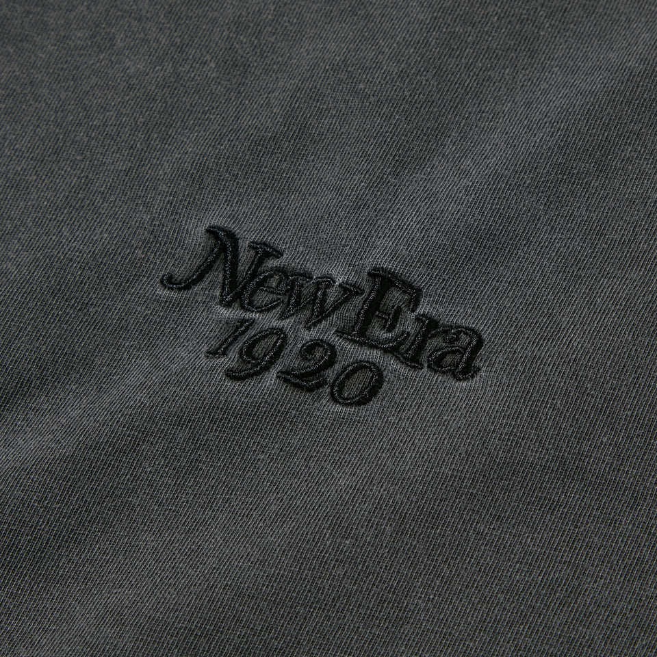 長袖 オーバーサイズド ガーメントダイ コットン Tシャツ NEW ERA 1920 ダークグレー | NEW ERA ニューエラ公式オンラインストア
