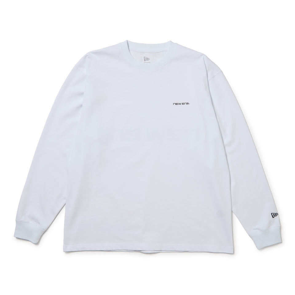 長袖 オーバーサイズド コットン Tシャツ Brand Name Logo ホワイト | NEW ERA ニューエラ公式オンラインストア