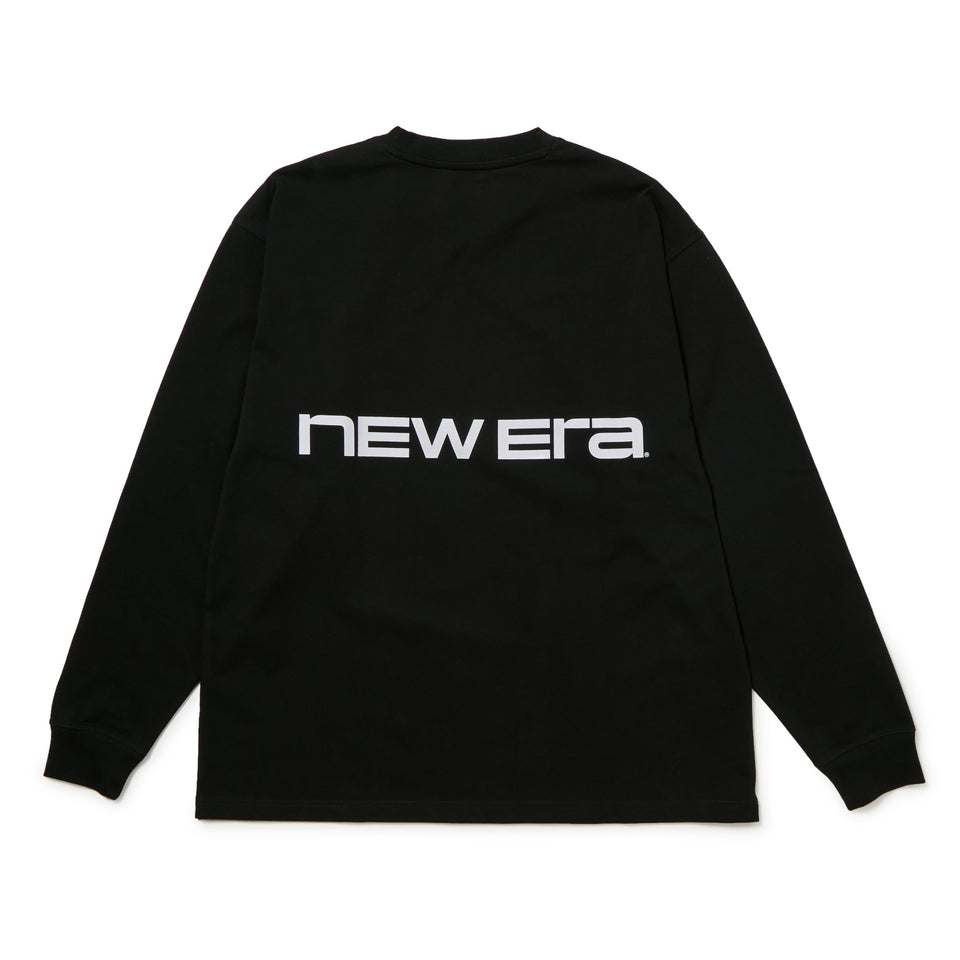 長袖 オーバーサイズド コットン Tシャツ Brand Name Logo ブラック | NEW ERA ニューエラ公式オンラインストア