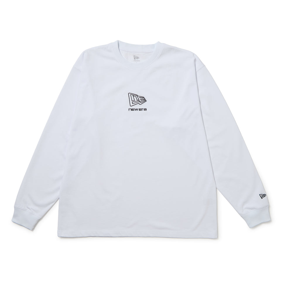 長袖 オーバーサイズド コットン Tシャツ Box Logo ホワイト | NEW ERA ニューエラ公式オンラインストア