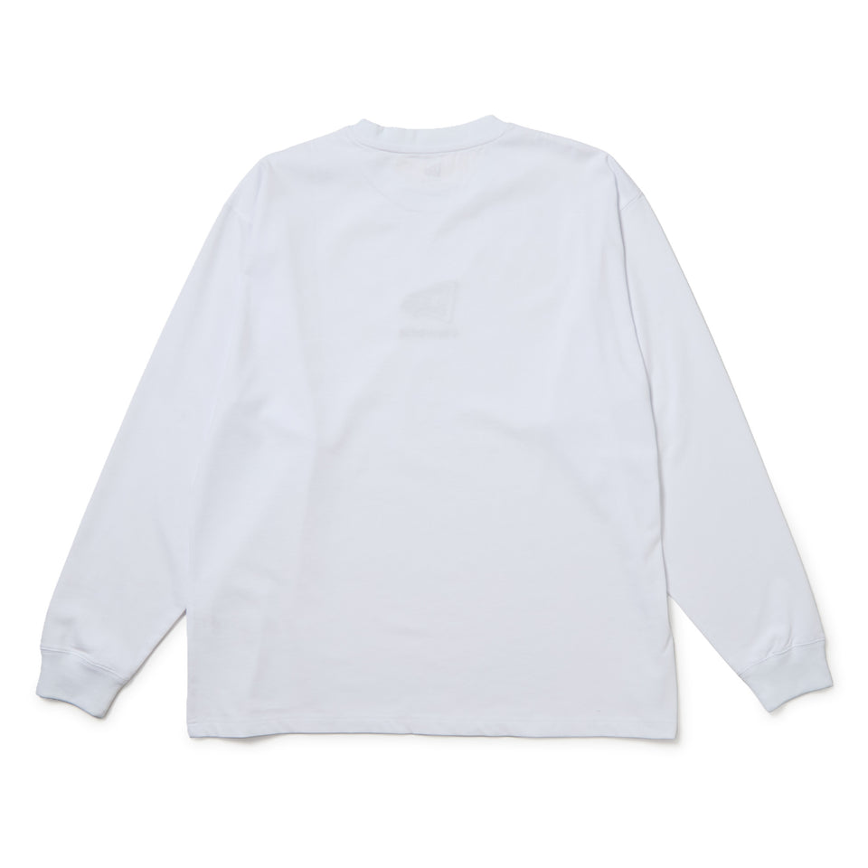 長袖 オーバーサイズド コットン Tシャツ Box Logo ホワイト | NEW ERA ニューエラ公式オンラインストア