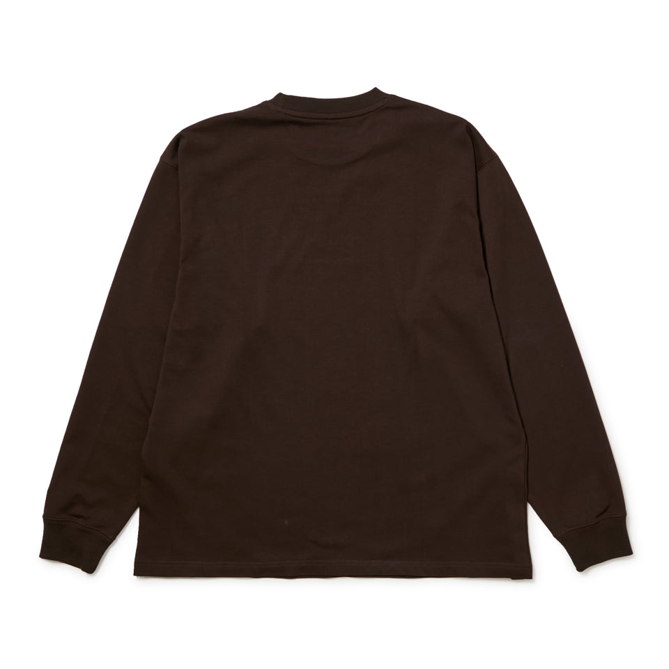 長袖 オーバーサイズド コットン Tシャツ Box Logo バーントウッド | NEW ERA ニューエラ公式オンラインストア