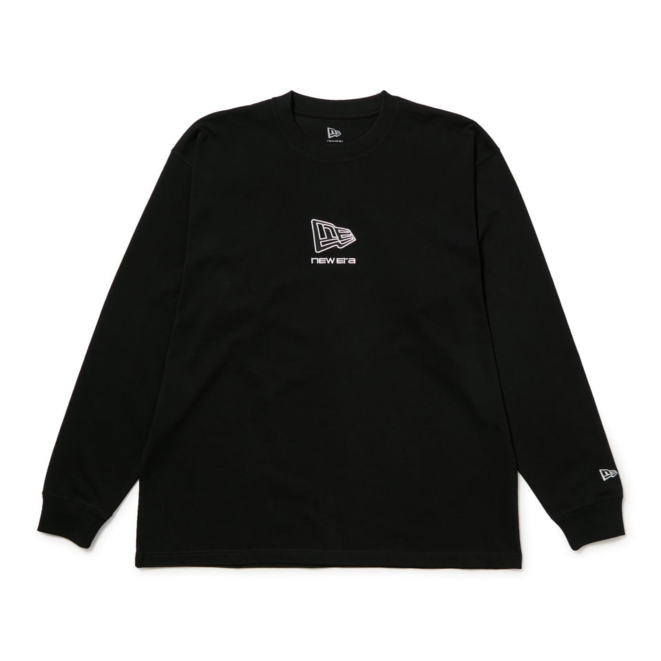 長袖 オーバーサイズド コットン Tシャツ Box Logo ブラック | NEW ERA ニューエラ公式オンラインストア