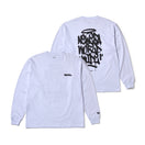 長袖 オーバーサイズド コットン Tシャツ Tagging Logo ホワイト