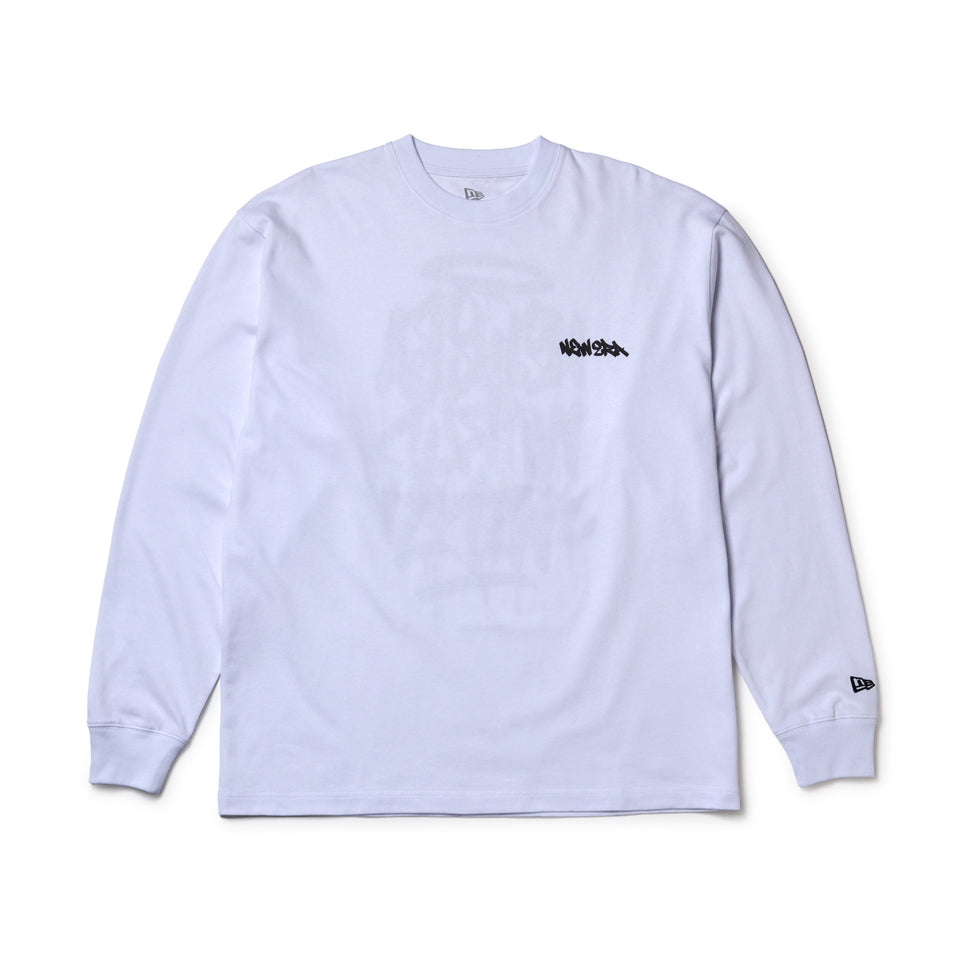 長袖 オーバーサイズド コットン Tシャツ Tagging Logo ホワイト | NEW ERA ニューエラ公式オンラインストア