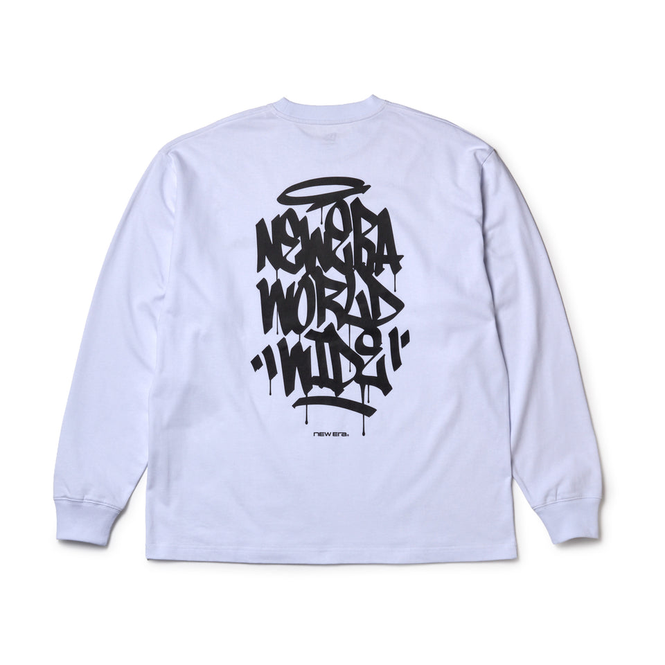 長袖 オーバーサイズド コットン Tシャツ Tagging Logo ホワイト | NEW ERA ニューエラ公式オンラインストア