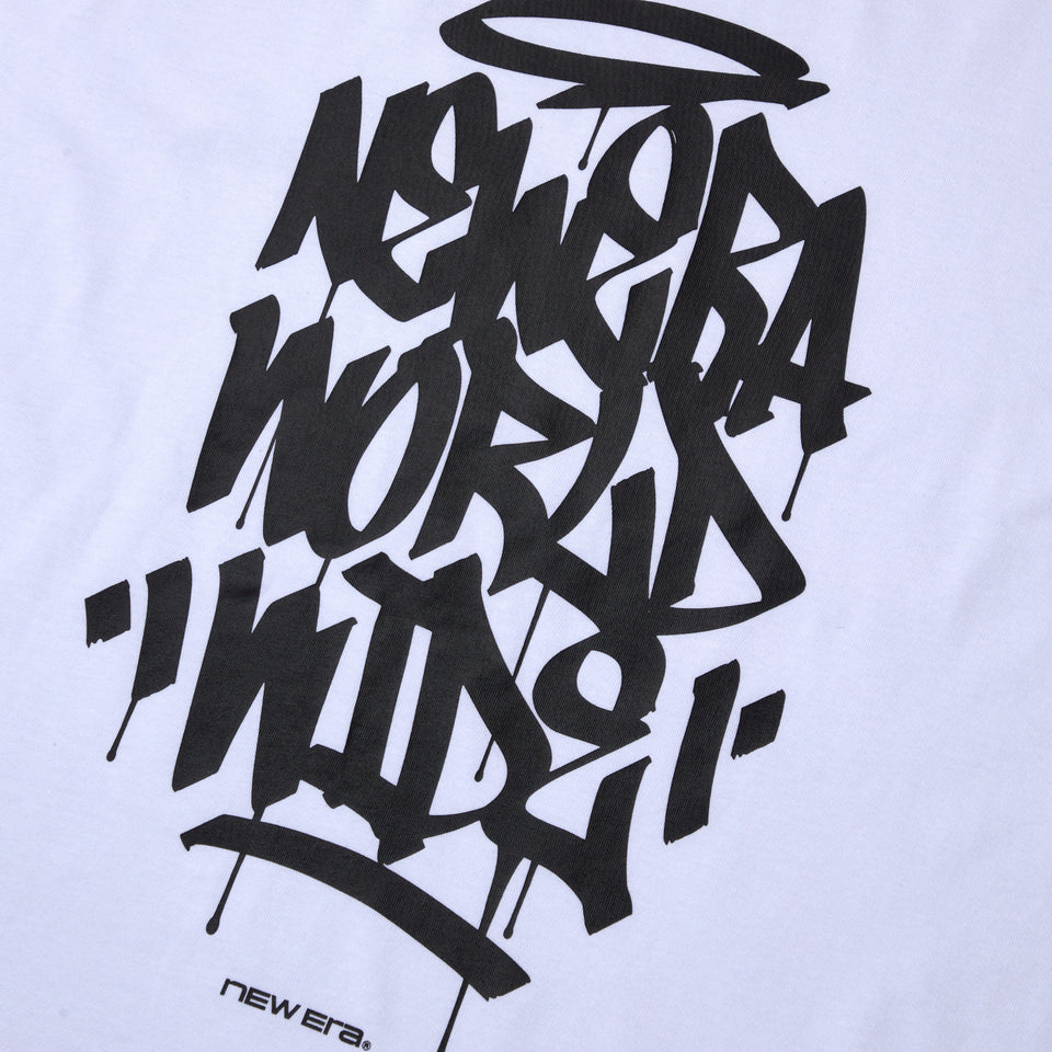 長袖 オーバーサイズド コットン Tシャツ Tagging Logo ホワイト | NEW ERA ニューエラ公式オンラインストア