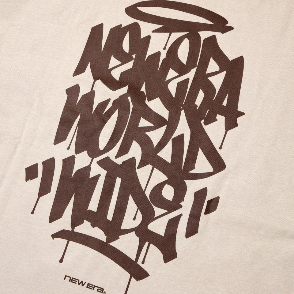 長袖 オーバーサイズド コットン Tシャツ Tagging Logo ストーン | NEW ERA ニューエラ公式オンラインストア