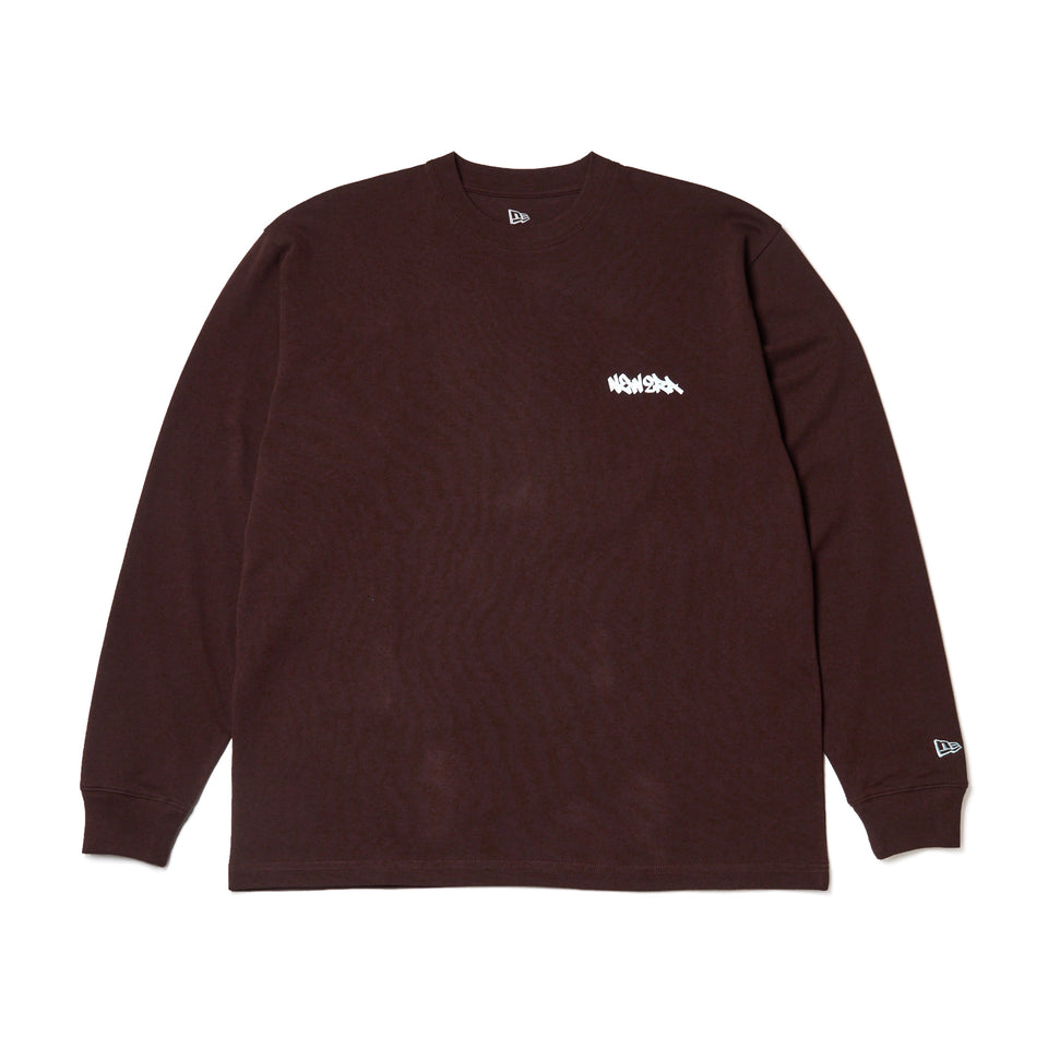 長袖 オーバーサイズド コットン Tシャツ Tagging Logo バーントウッド | NEW ERA ニューエラ公式オンラインストア