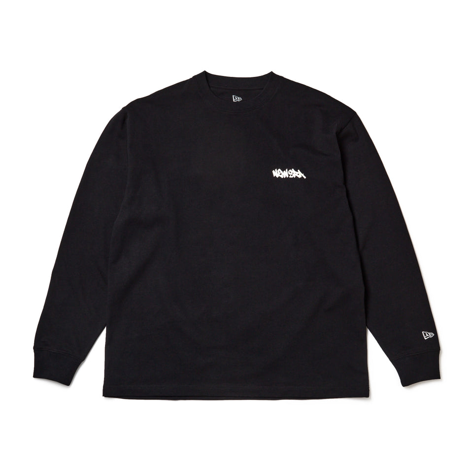 長袖 オーバーサイズド コットン Tシャツ Tagging Logo ブラック | NEW ERA ニューエラ公式オンラインストア