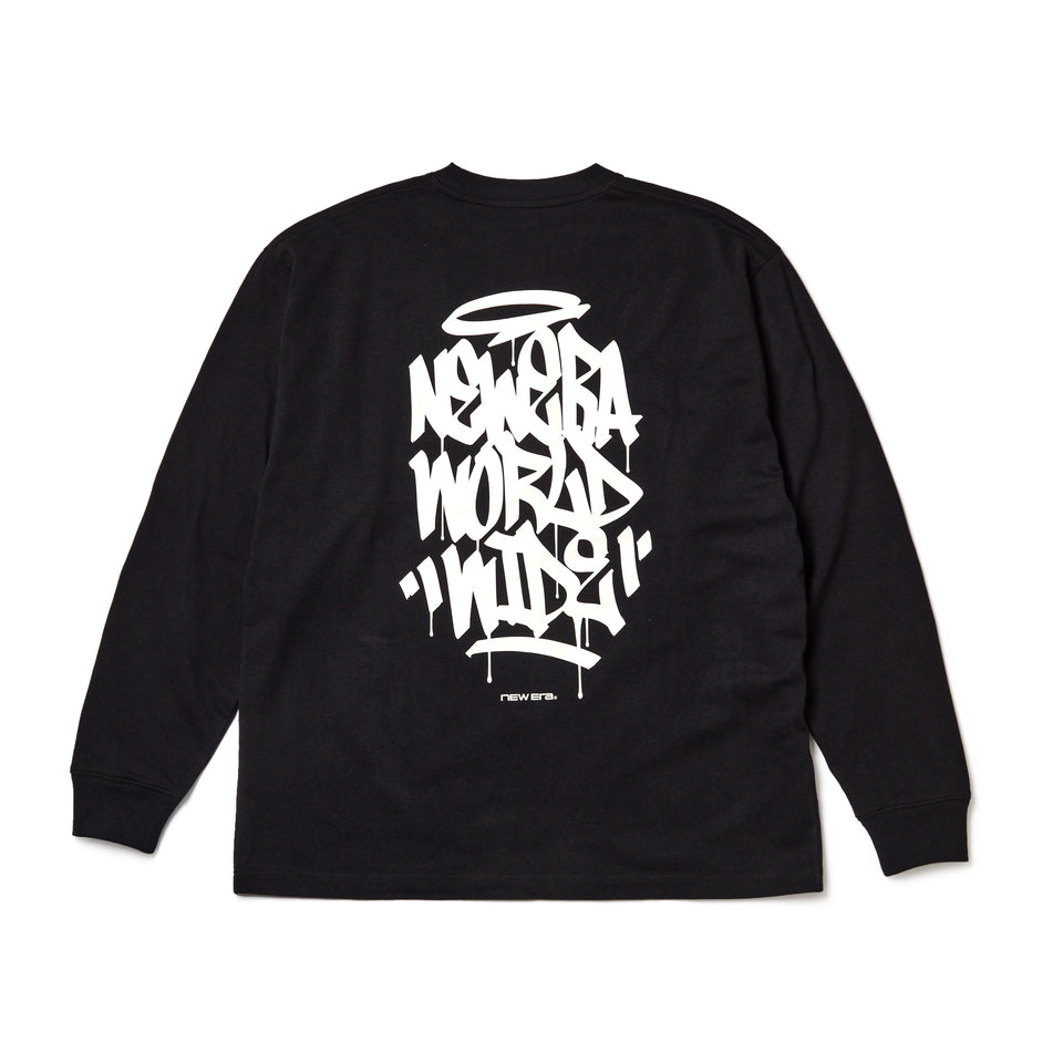 長袖 オーバーサイズド コットン Tシャツ Tagging Logo ブラック | NEW ERA ニューエラ公式オンラインストア