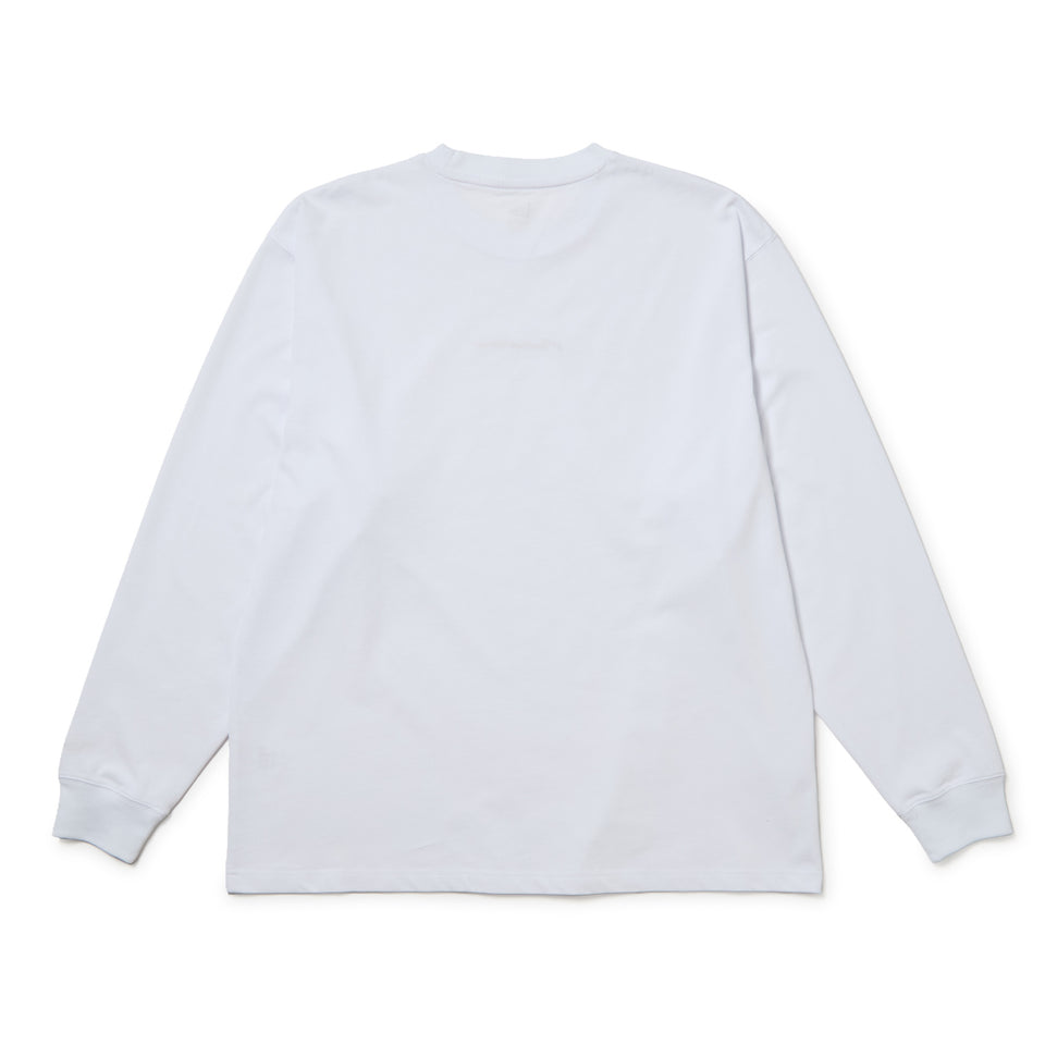 長袖 オーバーサイズド コットン Tシャツ Handwritten Logo ホワイト | NEW ERA ニューエラ公式オンラインストア