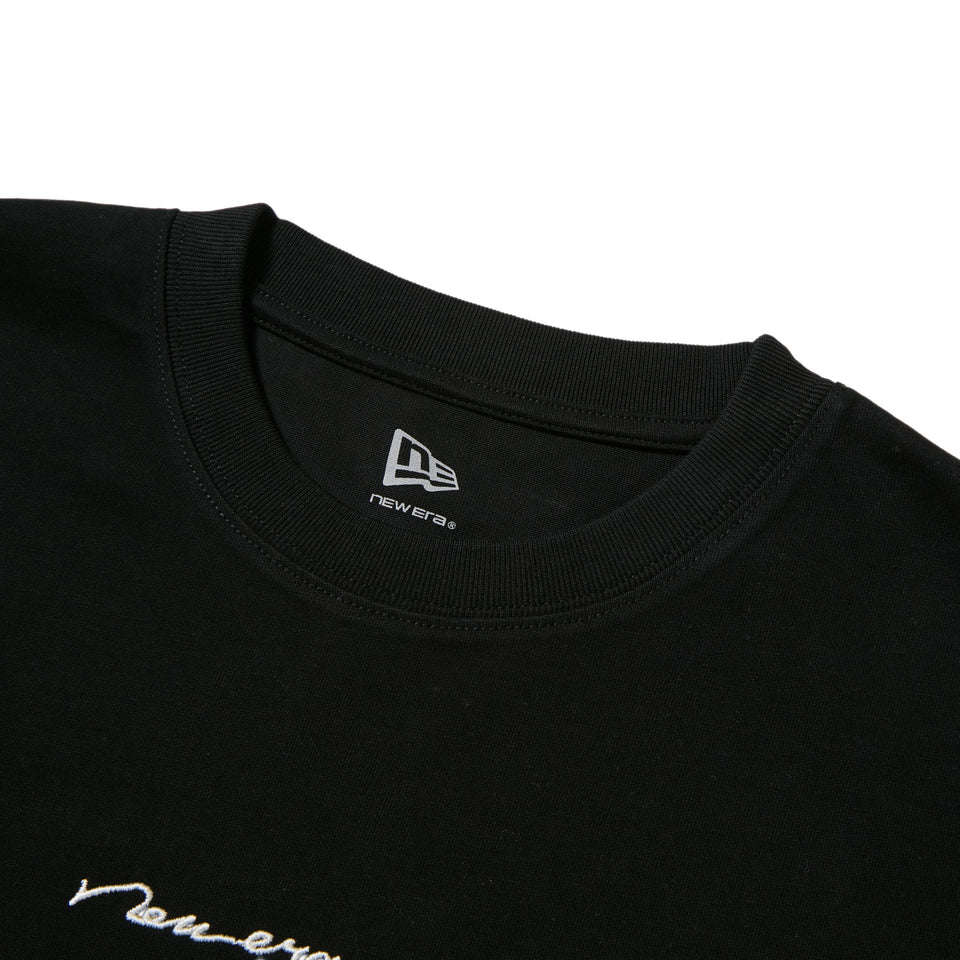 長袖 オーバーサイズド コットン Tシャツ Handwritten Logo ブラック | NEW ERA ニューエラ公式オンラインストア