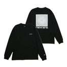 長袖 コットン Tシャツ バンダナロゴ ブラック