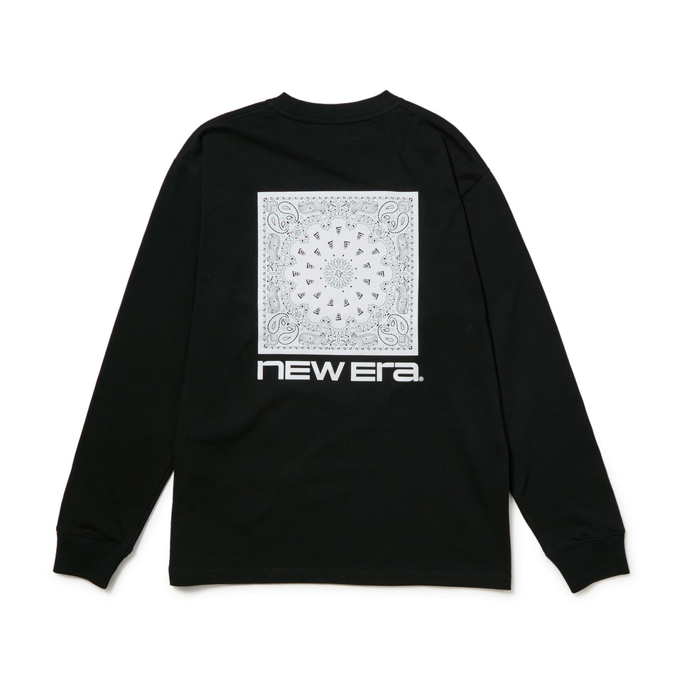 長袖 コットン Tシャツ バンダナロゴ ブラック | NEW ERA ニューエラ公式オンラインストア