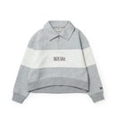 Women's 長袖 スウェット ハーフジップ ポロ シャツ パネル ヘザーグレー | ゴルフ | NEW ERA ニューエラ公式オンラインストア