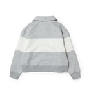 Women's 長袖 スウェット ハーフジップ ポロ シャツ パネル ヘザーグレー | ゴルフ | NEW ERA ニューエラ公式オンラインストア