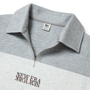 Women's 長袖 スウェット ハーフジップ ポロ シャツ パネル ヘザーグレー | ゴルフ | NEW ERA ニューエラ公式オンラインストア