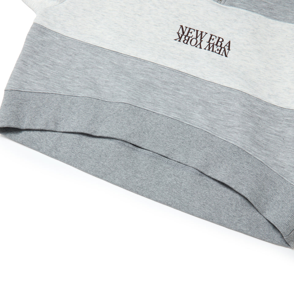 Women's 長袖 スウェット ハーフジップ ポロ シャツ パネル ヘザーグレー | ゴルフ | NEW ERA ニューエラ公式オンラインストア