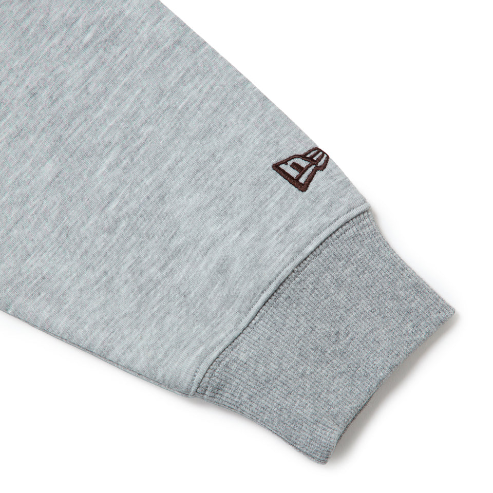 Women's 長袖 スウェット ハーフジップ ポロ シャツ パネル ヘザーグレー | ゴルフ | NEW ERA ニューエラ公式オンラインストア