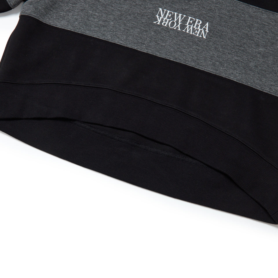 Women's 長袖 スウェット ハーフジップ ポロ シャツ パネル ブラック | ゴルフ | NEW ERA ニューエラ公式オンラインストア