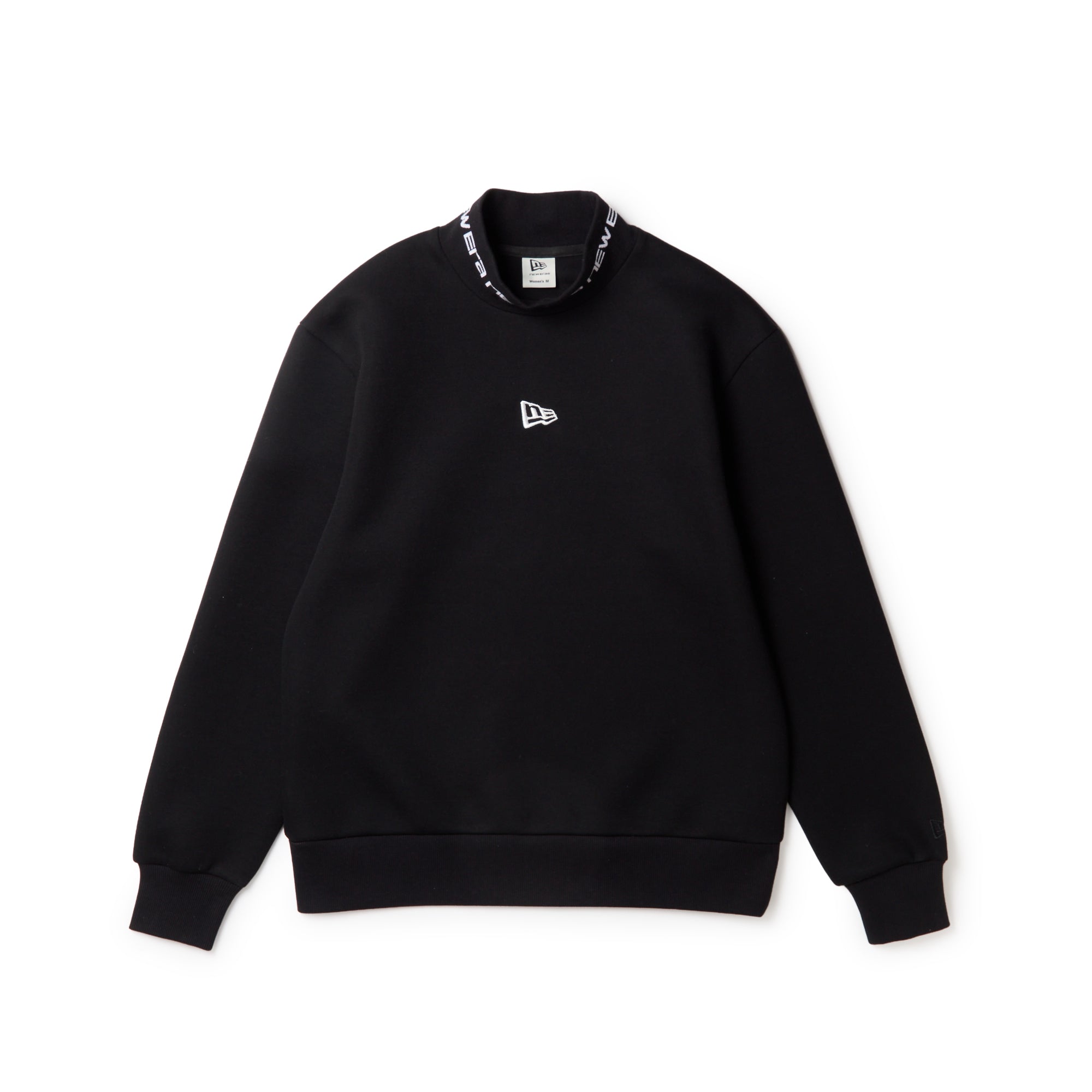 ウィメンズ テック スウェット モックネック Jacquard Logo ブラック