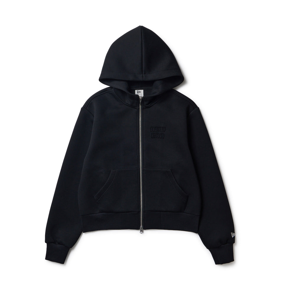 Women's テック スウェット フルジップ フーディー スクエアロゴ ブラック|ゴルフ | NEW ERA ニューエラ公式オンラインストア