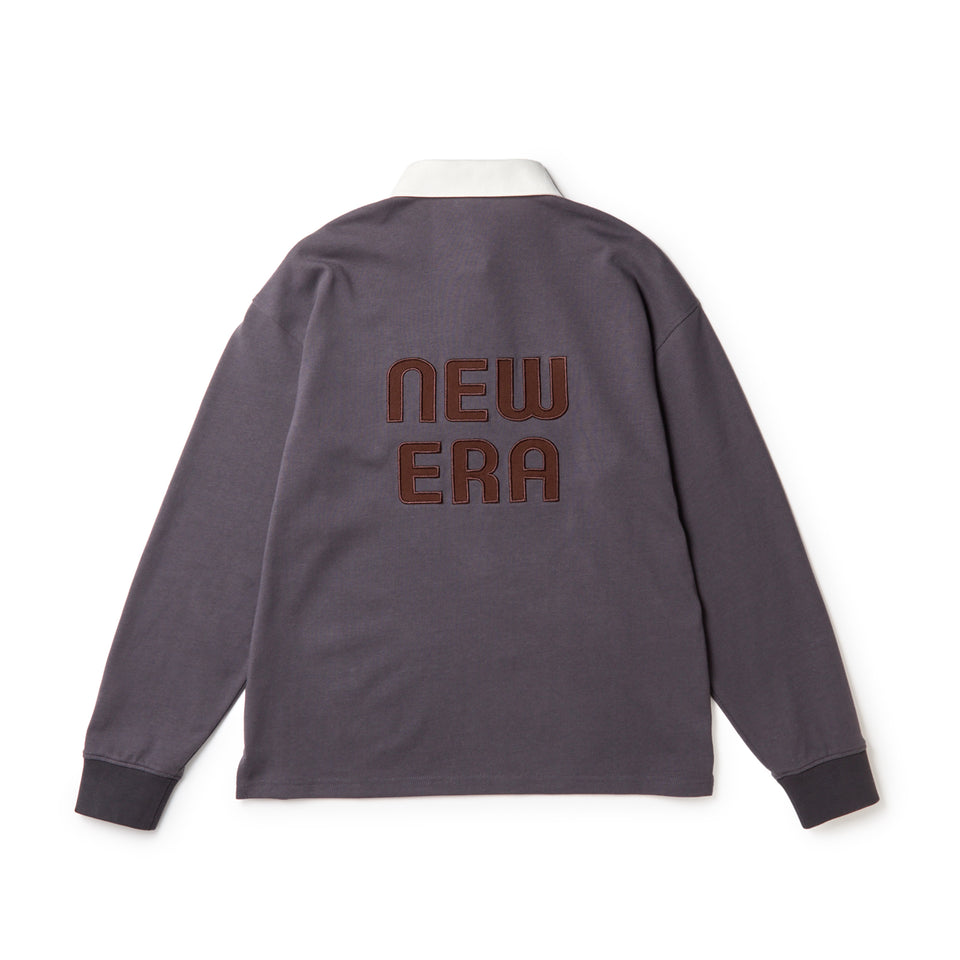 Women's 長袖 ラグビーシャツ スクエアロゴ グラファイト | ゴルフ | NEW ERA ニューエラ公式オンラインストア