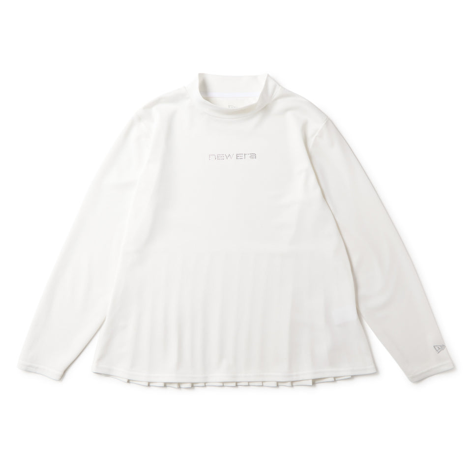 Women's 長袖 モックネック Tシャツ Back Pleats ホワイト | ゴルフ | NEW ERA ニューエラ公式オンラインストア
